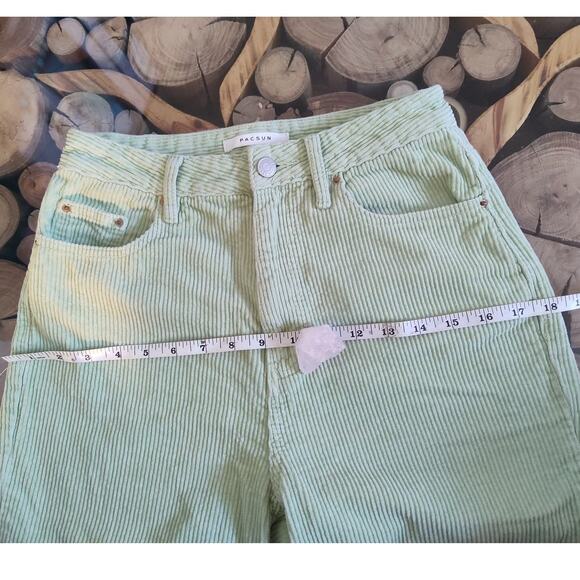 Pacsun corduroy pants jeans pistachio 26 90s boyfriend fit - Picture 6 of 10